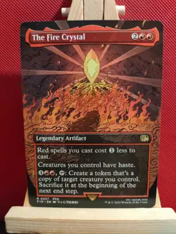 The Fire Crystal (Borderless) - Final Fantasy - Rare - NM - MTG - Image 1