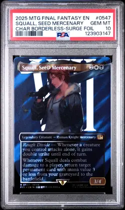 3147 Squall SeeD Mercenary 2025 MTG Final Fantasy #0547 Surge Foil PSA 10 - Image 1