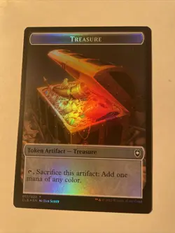 1x Goat (001) // Treasure (017) Token - Foil MTG Commander Legends: Battle for B - Image 1