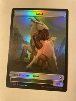 1x Goat (001) // Treasure (017) Token - Foil MTG Commander Legends: Battle for B - Image 2