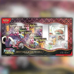 Pokemon Trading Card Games 25 Great Tusk Iron Threads ex Premium Collection - Image 1