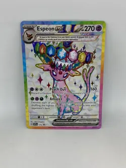 Pokemon Prismatic Evolutions Espeon ex 175 Promo NM/M - Image 1