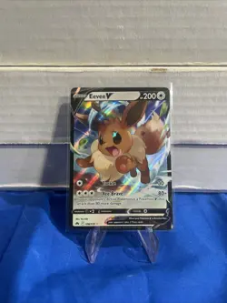 EEVEE V 108/159 POKEMON CROWN ZENITH HOLO RARE (A118) - Image 1