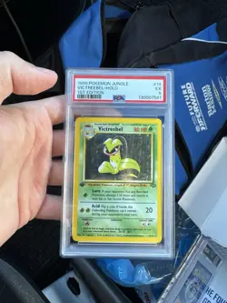 1999 POKEMON JUNGLE 1ST EDITION #14 VICTREEBEL-HOLO PSA 5 - Image 1