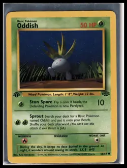 Pokemon Jungle 1st Edition #58/64 Oddish - Image 1