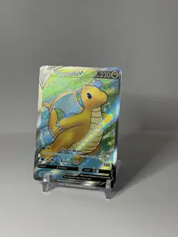 Pokemon TCG Dragonite V (Full Art) Pokemon GO 076/078 Holo Ultra Rare Near Mint - Image 1