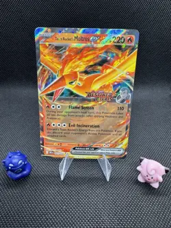 Pokemon TCG Team Rockets Moltres EX Destined Rivals 031/182 Stamped UPC Promo - Image 1