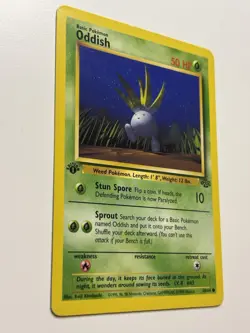 Pokemon TCG Oddish Jungle 58/64 Regular 1st Edition Common LP - Image 2