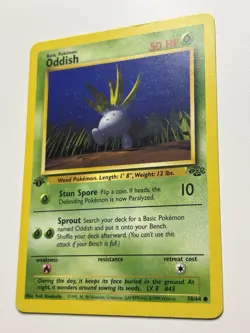 Pokemon TCG Oddish Jungle 58/64 Regular 1st Edition Common LP - Image 3