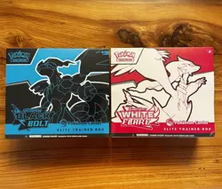 POKEMON CENTER SET S&V BLACK BOLT & WHITE FLARE ETB ELITE TRAINER BOX SEALED - Image 1