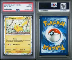 2025 POKEMON M24 EN-MCDONALD'S COLLECTION #002 PIKACHU PSA 8 - Image 1