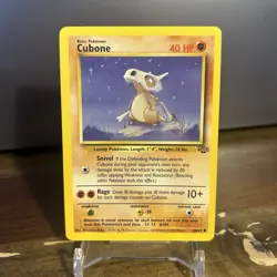 Cubone Jungle Set 1999 50/64 Pokemon TCG Vtg LP - Image 1