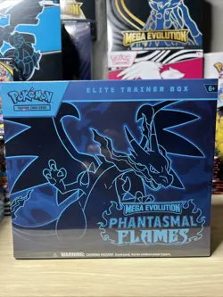 Pokemon Mega Evolutions Phantasmal Flames Elite Trainer Box Factory Sealed Rare - Image 1