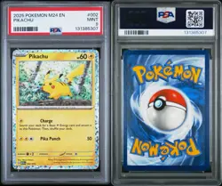 2025 POKEMON M24 EN-MCDONALD'S COLLECTION #002 PIKACHU PSA 9 - Image 1