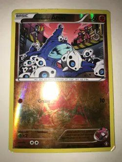 Pokemon Team Magma's Aron Reverse Holo Common Double Crisis 12/34 - Image 1