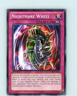 Yu-Gi-Oh TCG Nightmare Wheel LCJW-EN134 1st Edition Regular Common Card NM - Image 1