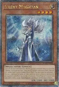Yugioh! Silent Magician - RA02-EN012 - Quarter Century Secret Rare - 1st Edition - Image 1