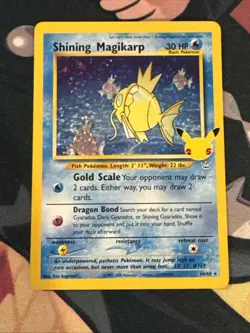 Pokemon TCG Shining Magikarp Card 66/64 Celebrations 25th Anniversary Edition NM - Image 1