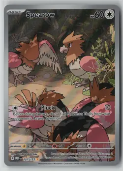 Spearow 151/132 Pokemon Mega Evolution Illustration Rare Near Mint Card (NM) 1 - Image 1