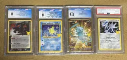 Celebrations Collection Holo Rare Card Lot Umbreon, Magicarp, Mew, Dialga, CGC 9 - Image 1