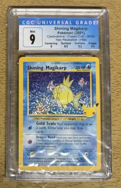 Celebrations Collection Holo Rare Card Lot Umbreon, Magicarp, Mew, Dialga, CGC 9 - Image 4