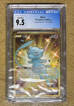 Celebrations Collection Holo Rare Card Lot Umbreon, Magicarp, Mew, Dialga, CGC 9 - Image 5