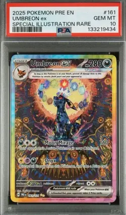 Pokemon TCG Umbreon EX 060/131 Prismatic Evolutions Card PSA 10 Gem Mint - Image 1