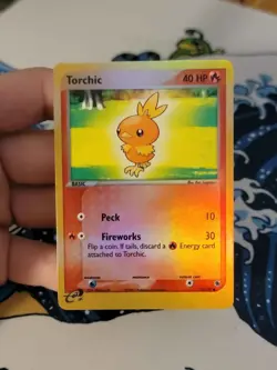 Torchic 73/109 Reverse Holo EX Ruby & Sapphire Pokemon Card NM-LP - Image 1