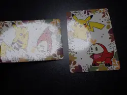 Pokemon Card Pronto Promo 2 SET Holo Prism Shining Pikachu Fuecoco #5964 EX - Image 4
