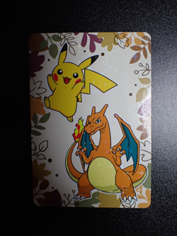 Pokemon Pronto Promo Thank you Card Holo Prism Pikachu & Charizard #5930 EX - Image 1