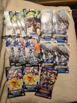 Digimon Booster Card TCG LOT of 15 NEW AND SEALED! BT05/BT07/BT08/BT09/BT11/BT12 - Image 1