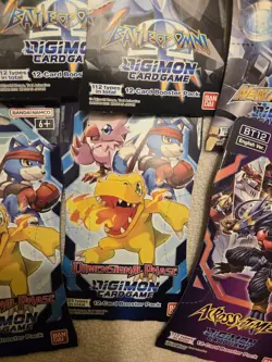 Digimon Booster Card TCG LOT of 15 NEW AND SEALED! BT05/BT07/BT08/BT09/BT11/BT12 - Image 3