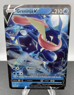 Pokemon Greninja V Fusion Strike Holo Ultra Rare Card 073/264 SWSH08 NM - Image 2