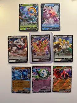 Pokemon Card EX and V Lot, Japanese and English, 8 Cards - Image 1