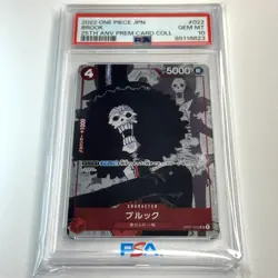 2023 ONE PIECE BANDAI PREMIUM CARD COLL. 25TH EDITION #022 BROOK PSA 10 JPN - Image 1
