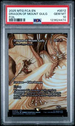 123624474 Dragon of Mount Gulg 2025 MTG Final Fantasy FCA #0012 Foil PSA 10 - Image 1