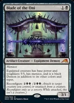 MTG - BLADE OF THE ONI - Kamigawa: Neon Dynasty (M) - Image 1