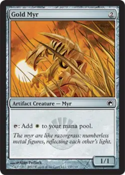 Gold Myr - Scars of Mirrodin #157/249 MTG Magic The Gathering - Image 1