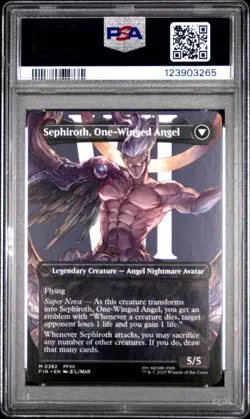 3265 Sephiroth Fabled One-Winged Angel 2025 MTG Final Fantasy #0382 PSA 10 - Image 2