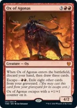 1 x Ox of Agonas - Foil - Prerelease Promo - Theros Beyond Death - NM-Mint - MTG - Image 1