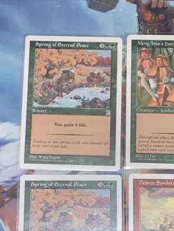 1999 MTG Portal Three Kingdoms English - 14 NM Green & Red Commons - Image 2