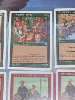 1999 MTG Portal Three Kingdoms English - 14 NM Green & Red Commons - Image 5