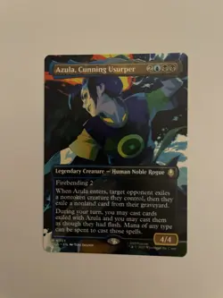MTG NM AZULA, CUNNING USURPER BORDERLESS 0303 TLA Avatar Magic The Gathering - Image 1