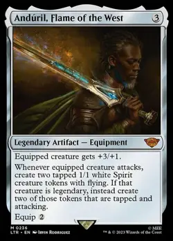 LP MTG Anduril, Flame of the West Light Play The Lord of the Rings: Tales of Mid - Image 1