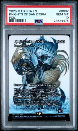4475 Knights of San d'Oria 2025 MTG Final Fantasy FCA #0002 Foil PSA 10 - Image 1