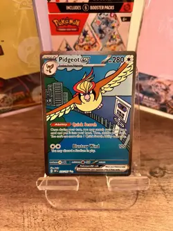 Pokemon Obsidian Flames Pidgeot ex 225/197 Special Illustration Rare NM - Image 2