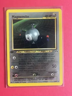 2001 Pokemon Neo Discovery Magnemite 1st Edition #26/75 Non-Holo LP+/NM - Image 1