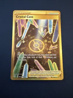 Crystal Cave 230/203 Evolving Skies Gold Holo Secret Rare Pokemon Card TCG NM - Image 1