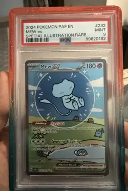 2024 Pokemon SV Paldean Fates Mew ex 232/091 Bubble Mew PSA 9 - Image 3