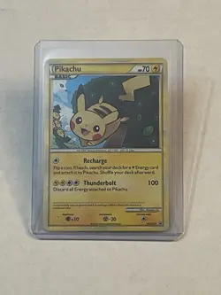 Pokemon TCG Pikachu HGSS03 Black Star Promo Holo 2010 NICE LOOK!! - Image 1